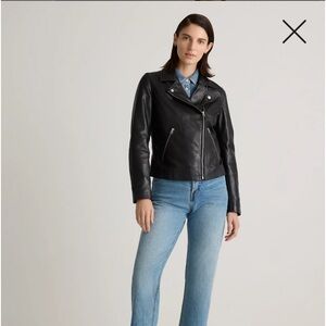 Quince 100% Leather Motorcycle Jacket